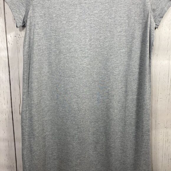 Boden Colorblock T Shirt Dress Gray with Orange Hem Womens Size 8 Minimalist - Picture 11 of 16